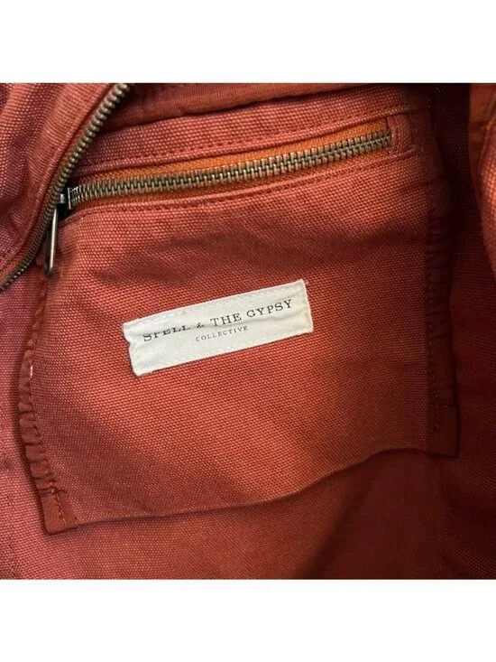 Spell NWT Terra-Cotta Canvas Duffle Bag With Adjustable Strap - Picture 3 of 7